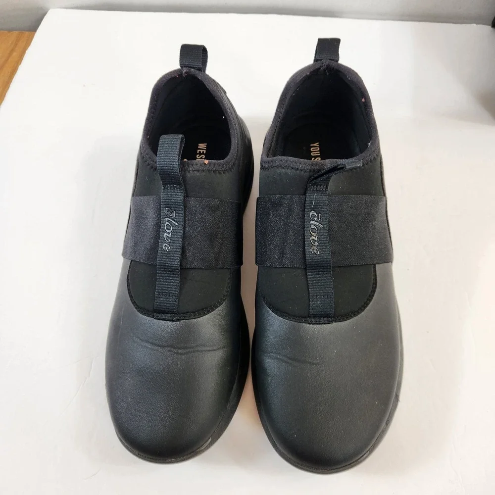 Clove Womens Size 10 Black Slip On Sneakers Nursing‎ Comfort Shoes Mens Sz 8.5